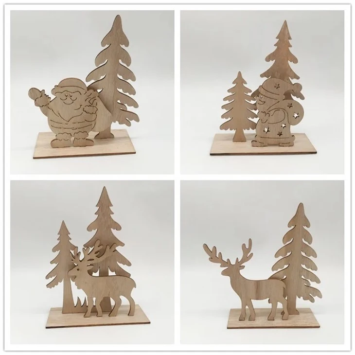 Wooden Domestic Christmas Decor