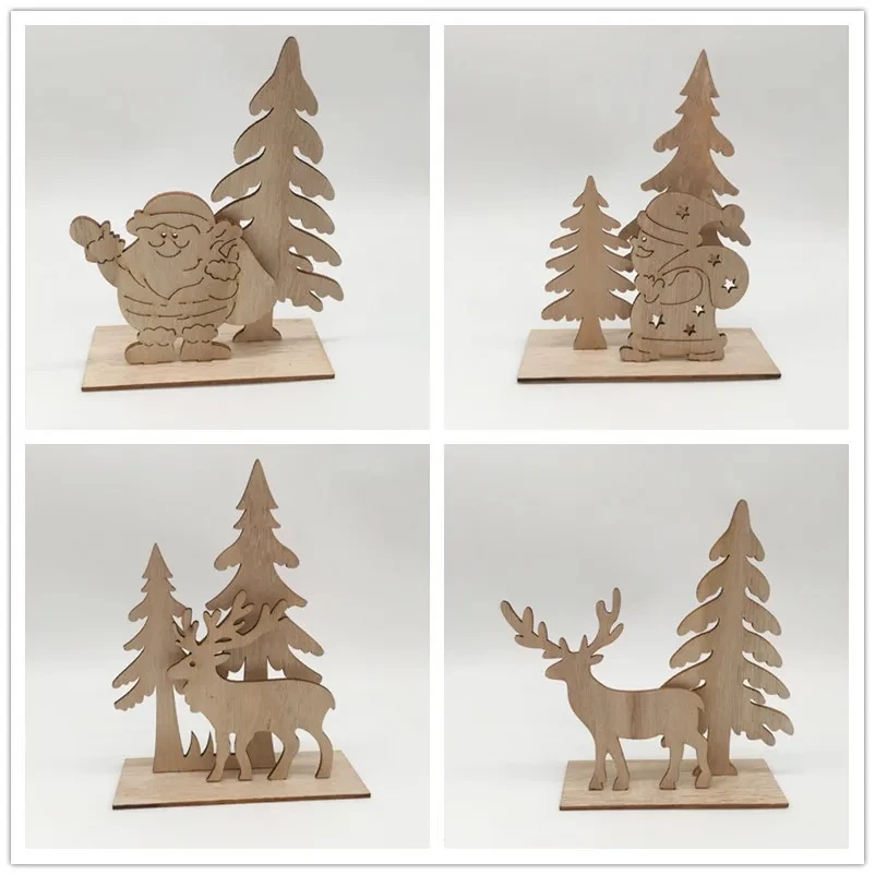 木製のクリスマス装飾